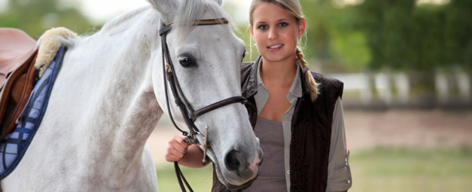 Girl in Equine Therapy